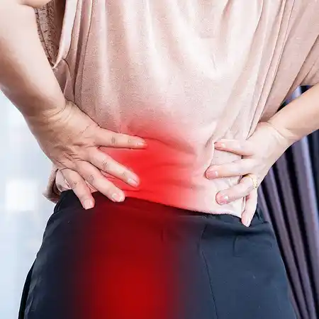 Constant lower back discomfort