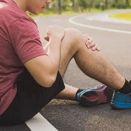 Weakness in the affected leg