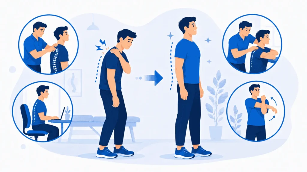 Chiropractor treating shoulder back pain in Sanford FL